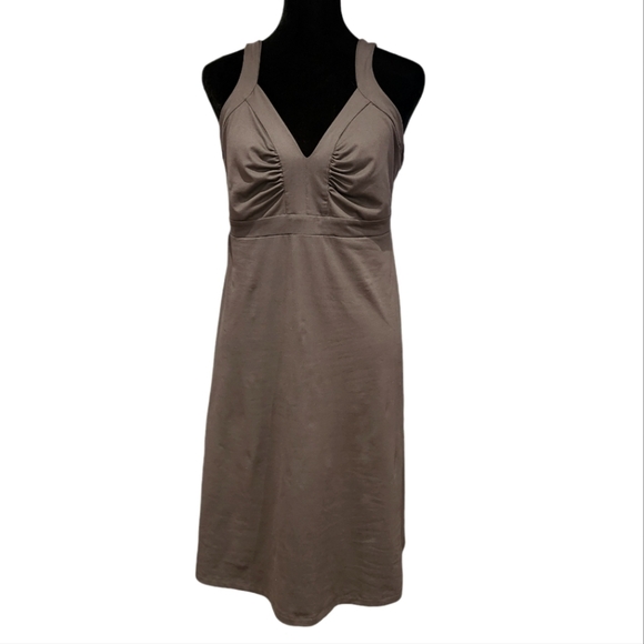 Patagonia Womens  Sz Large Gray A-Line Midi Dress Sleeveless  *** - Picture 1 of 4